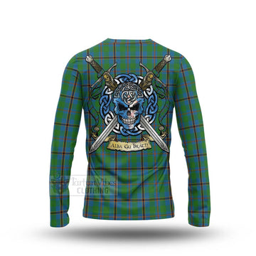 Snodgrass Tartan Long Sleeve T-Shirt with Family Crest Celtic Skull Style