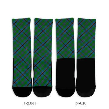 Snodgrass Tartan Crew Socks Cross Tartan Style