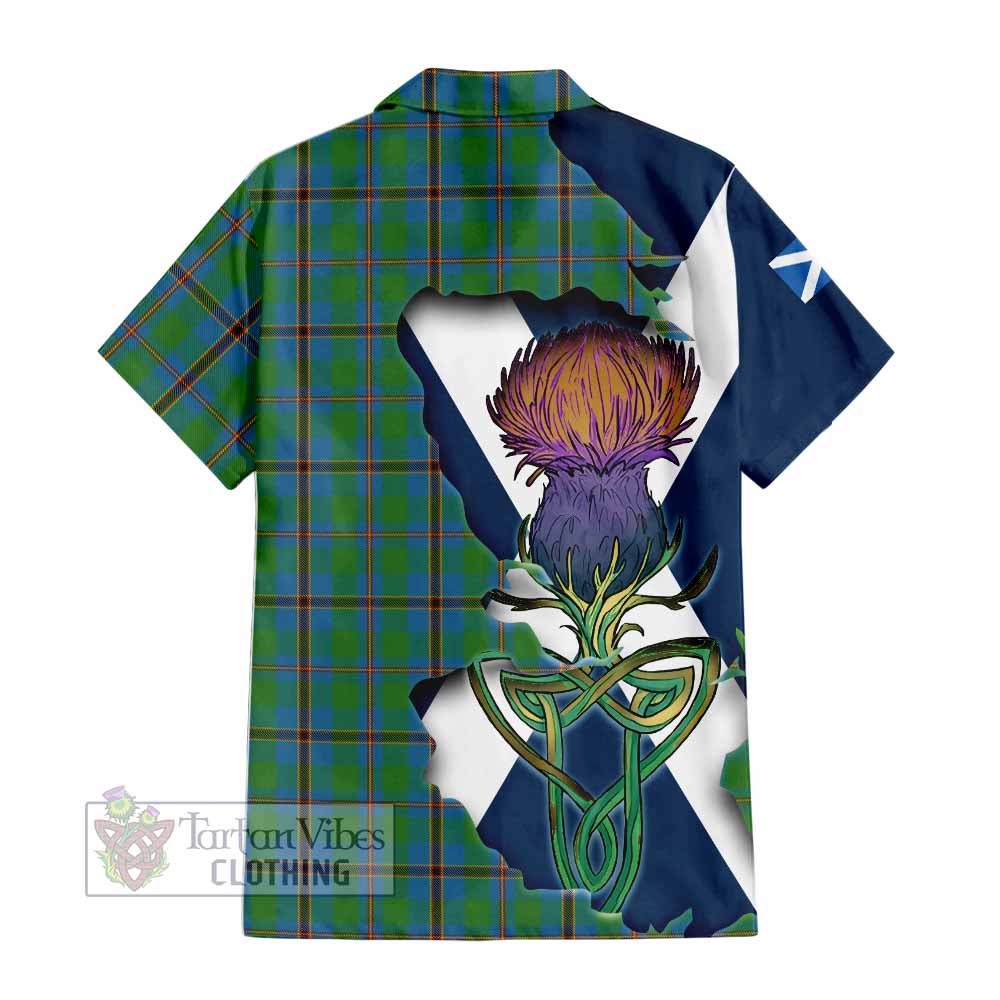 Snodgrass Tartan Family Crest Hawaiian Shirt Scottish Thistle Celtic Inspired - Tartan Vibes Clothing