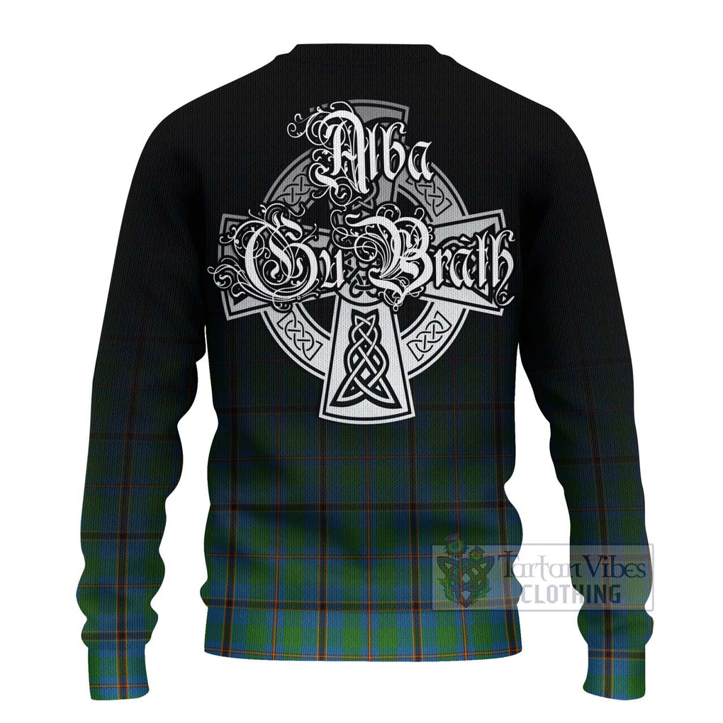 Tartan Vibes Clothing Snodgrass Tartan Knitted Sweater Featuring Alba Gu Brath Family Crest Celtic Inspired