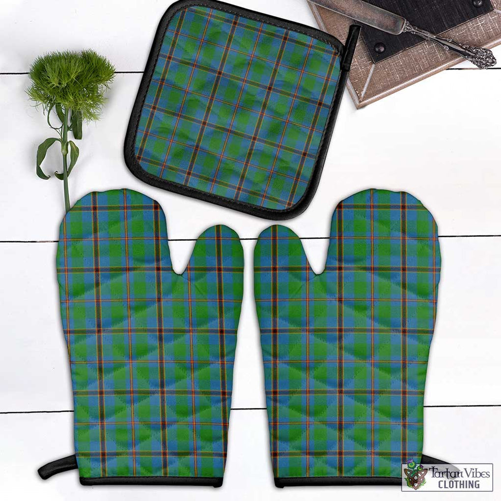 Snodgrass Tartan Combo Oven Mitt & Pot-Holder Combo 1 Oven Mitt & 1 Pot-Holder Black - Tartan Vibes Clothing