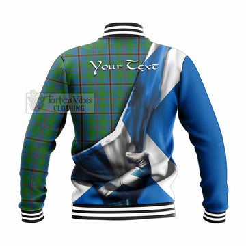 Snodgrass Tartan Baseball Jacket with Family Crest Scotland Patriotic Style - Tartan Vibes Clothing