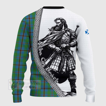 Snodgrass Tartan Clan Crest Knitted Sweater with Highlander Warrior Celtic Style