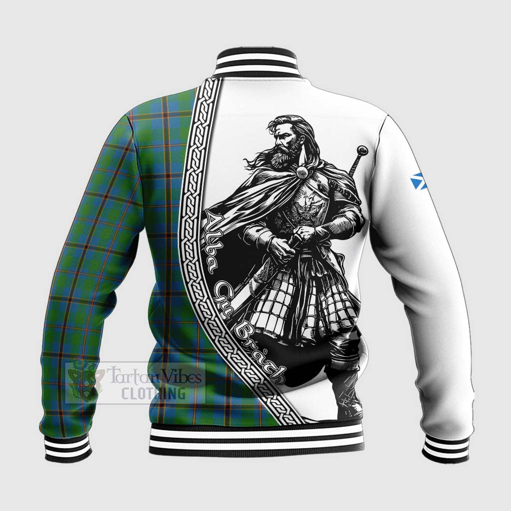 Tartan Vibes Clothing Snodgrass Tartan Clan Crest Baseball Jacket with Highlander Warrior Celtic Style