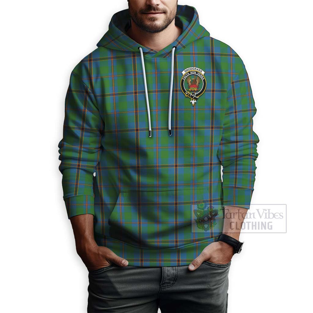 Tartan Vibes Clothing Snodgrass Tartan Hoodie with Family Crest Celtic Skull Style