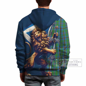 Snodgrass Tartan Family Crest Hoodie with Scottish Majestic Lion - Tartan Vibes Clothing