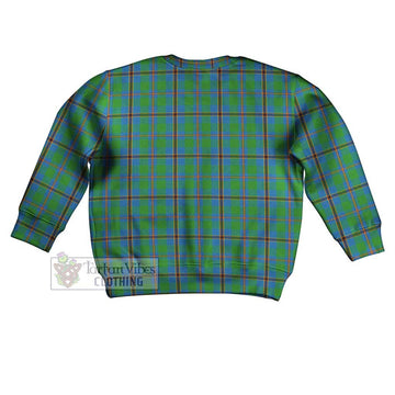 Snodgrass Tartan Kid Ugly Sweater with Family Crest