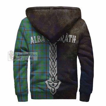 Snodgrass Tartan Family Crest Sherpa Hoodie Alba Gu Brath Be Brave Lion Ancient Style - Tartan Vibes Clothing