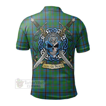 Snodgrass Tartan Polo Shirt with Family Crest Celtic Skull Style