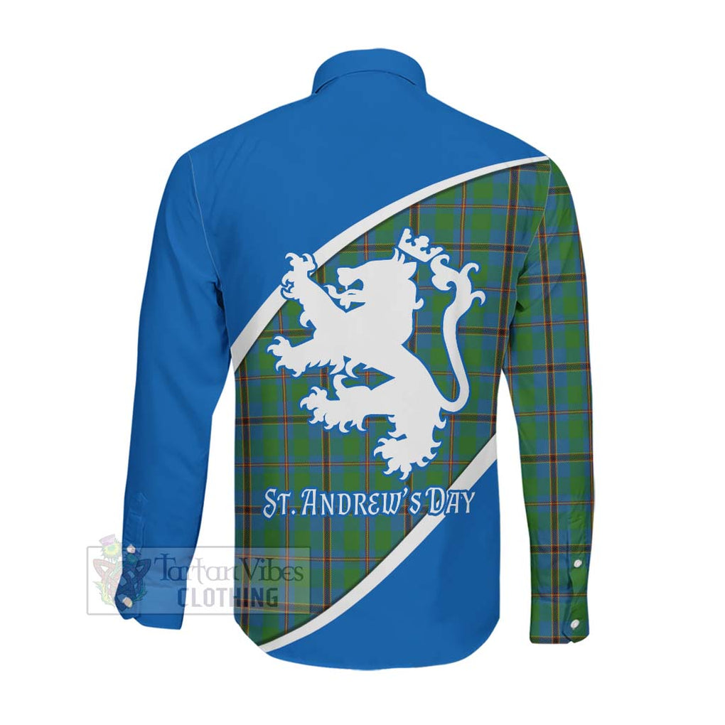 Tartan Vibes Clothing Snodgrass Family Crest Tartan Long Sleeve Button Shirt Celebrate Saint Andrew's Day in Style