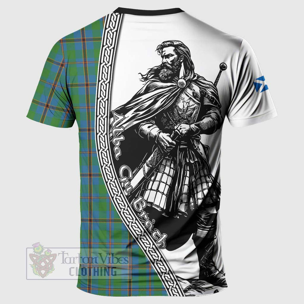 Tartan Vibes Clothing Snodgrass Tartan Clan Crest T-Shirt with Highlander Warrior Celtic Style