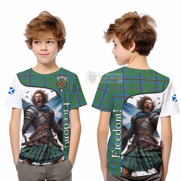 Snodgrass Crest Tartan Kid T-Shirt Inspired by the Freedom of Scottish Warrior