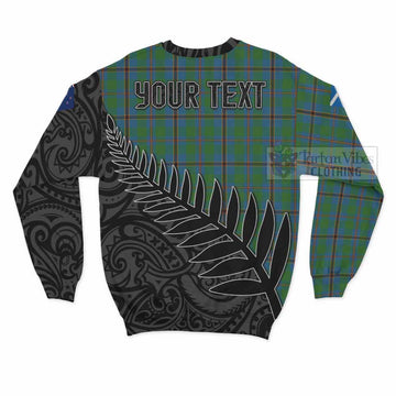 Snodgrass Crest Tartan Sweatshirt with New Zealand Silver Fern Half Style