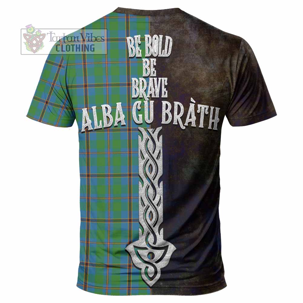 Snodgrass Tartan Family Crest T-Shirt Alba Gu Brath Be Brave Lion Ancient Style - Tartan Vibes Clothing