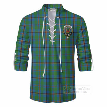 Snodgrass Tartan Ghillie Kilt Shirt with Family Crest DNA In Me Style