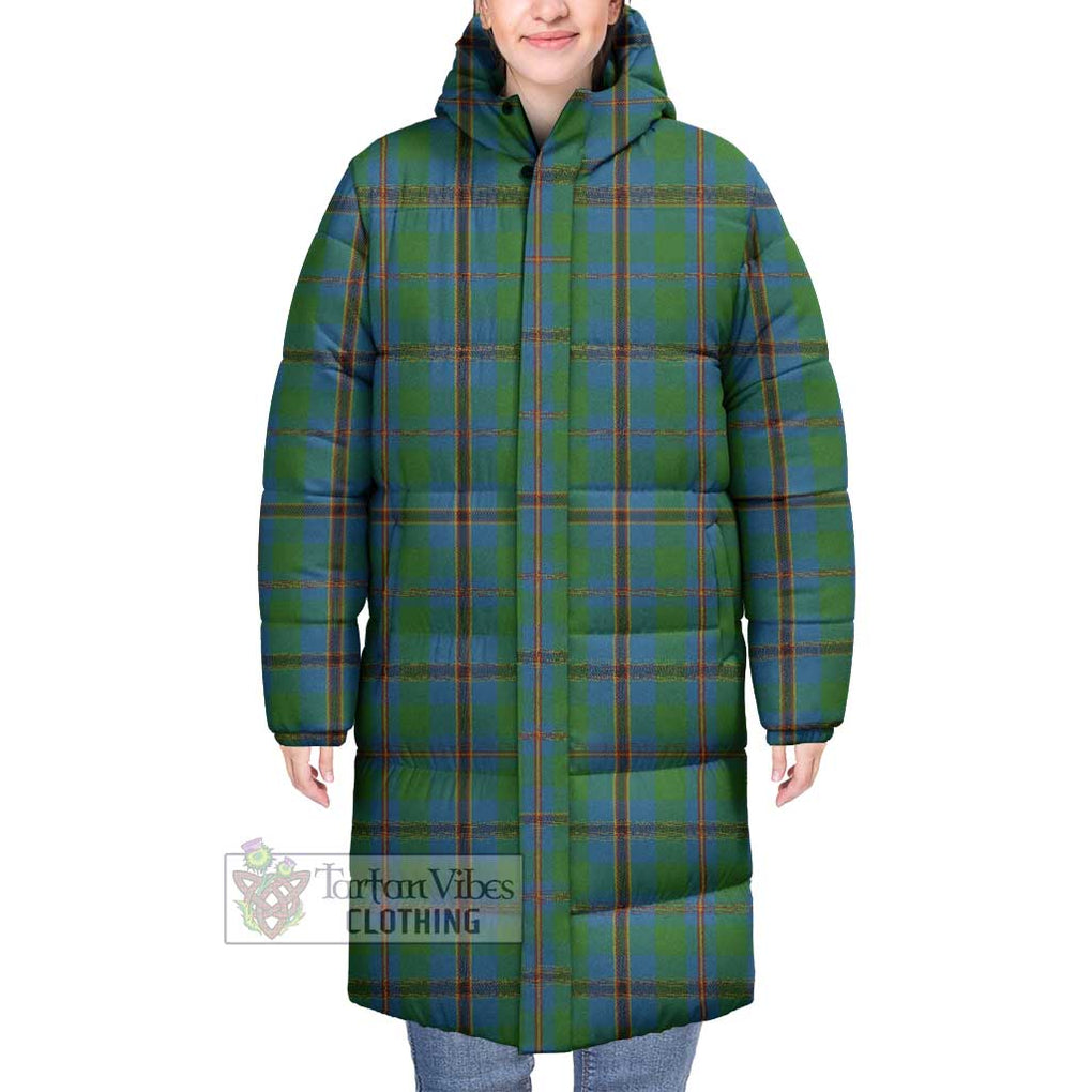 Tartan Vibes Clothing Snodgrass Tartan Long Down Jacket