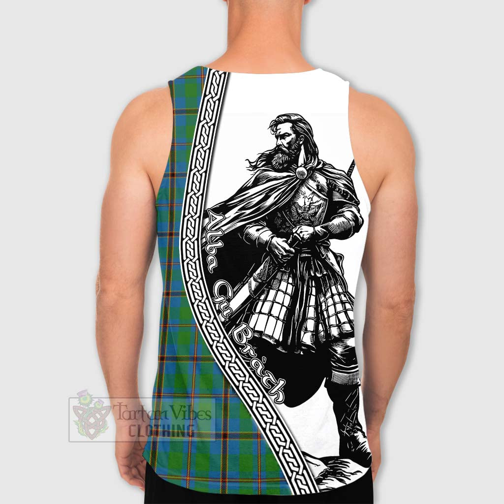 Tartan Vibes Clothing Snodgrass Tartan Clan Crest Men's Tank Top with Highlander Warrior Celtic Style