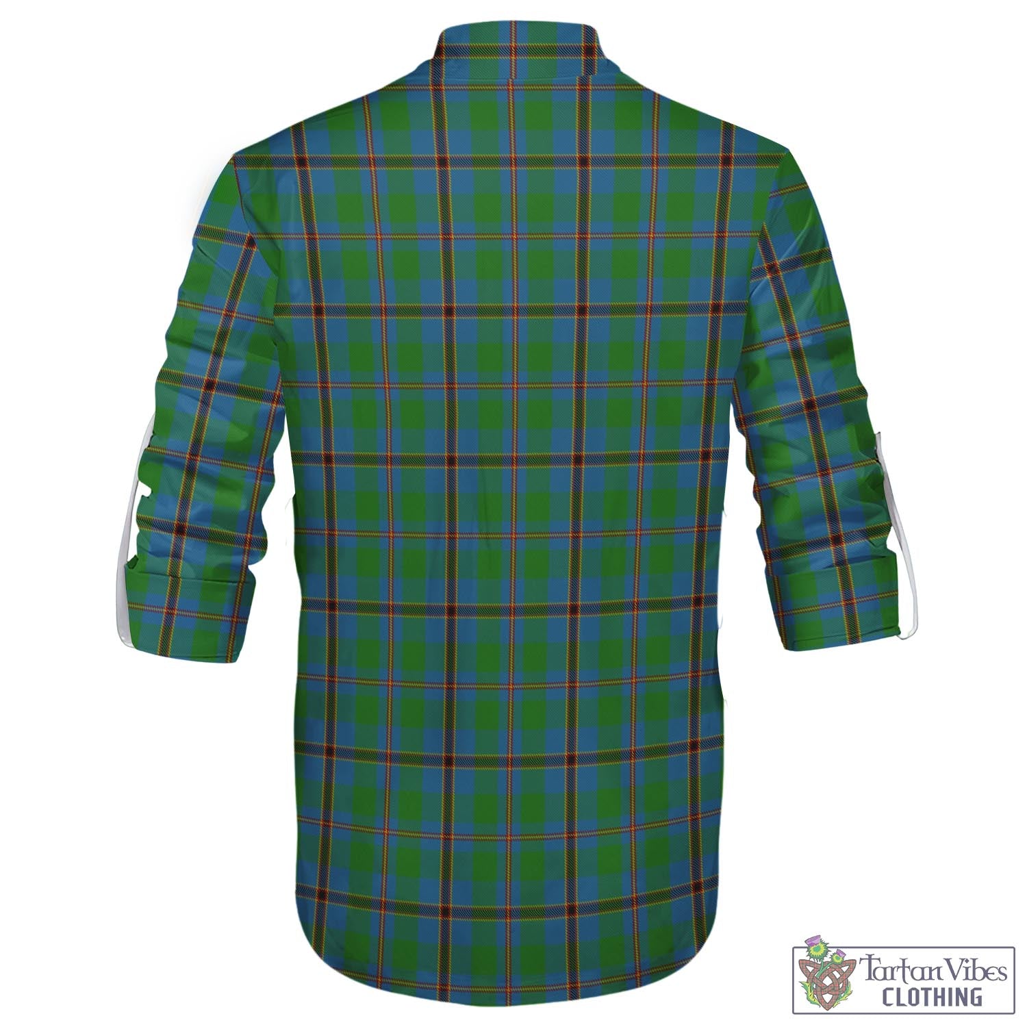 Tartan Vibes Clothing Snodgrass Tartan Men's Scottish Traditional Jacobite Ghillie Kilt Shirt