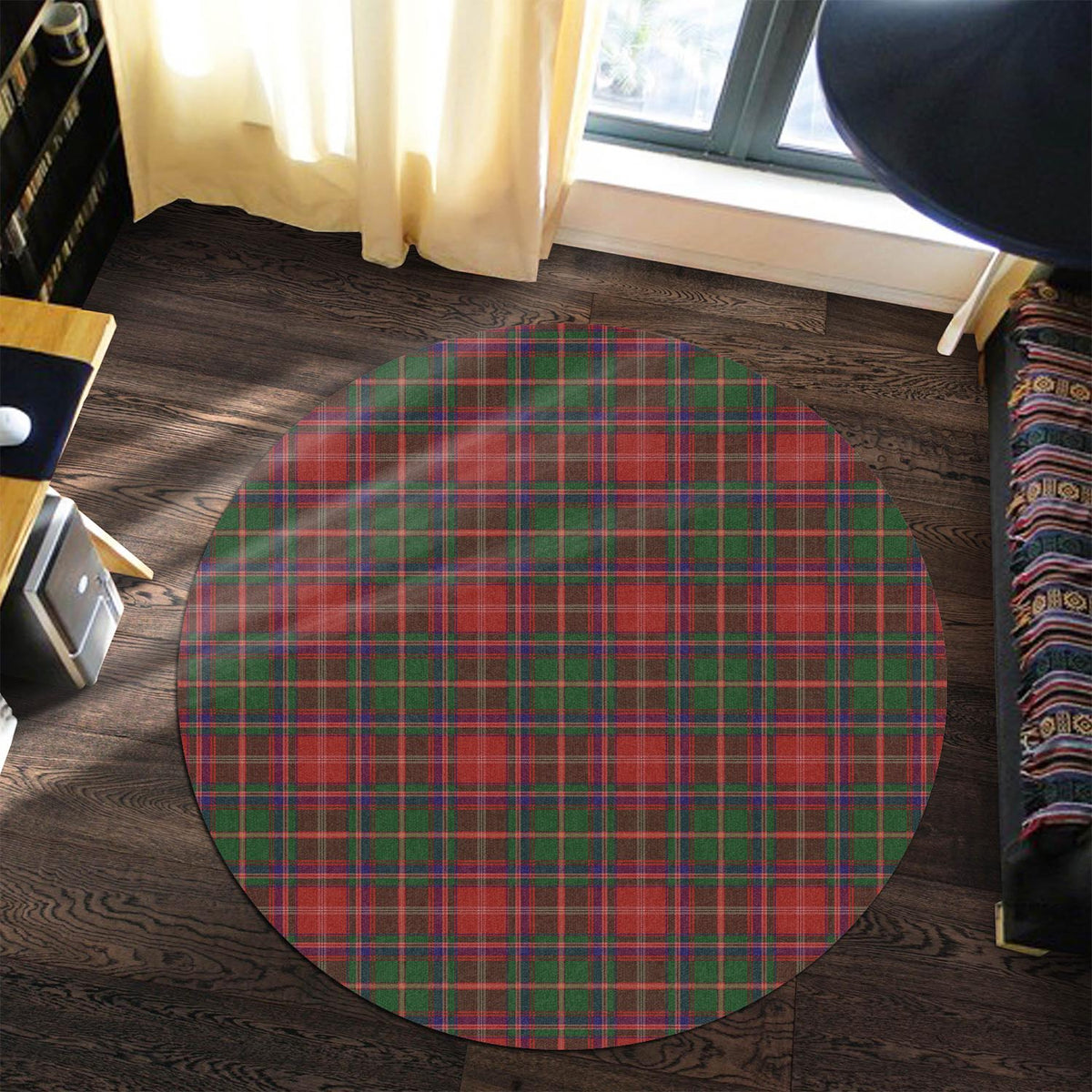 Somerville Tartan Round Rug Premium Round Rug - Tartan Vibes Clothing