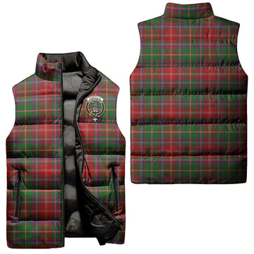 Somerville Tartan Sleeveless Puffer Jacket with Family Crest