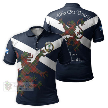 Somerville Tartan Lion Rampant Polo Shirt Proudly Display Your Heritage with Alba Gu Brath and Clan Name