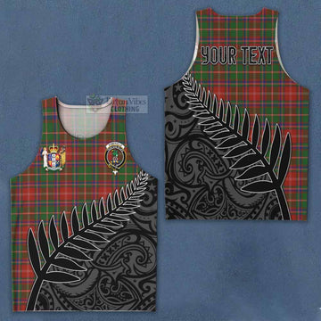 Somerville Crest Tartan Men's Tank Top with New Zealand Silver Fern Half Style