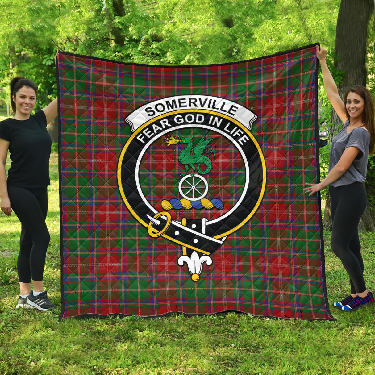 somerville-tartan-quilt-with-family-crest