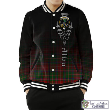 Somerville Tartan Baseball Jacket Featuring Alba Gu Brath Family Crest Celtic Inspired