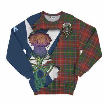 Somerville Tartan Family Crest Sweatshirt Scottish Thistle Celtic Inspired Unisex - Tartan Vibes Clothing