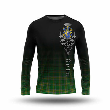 Somerville Irish Clan Long Sleeve T-Shirt with Coat of Arms Erin Go Bragh Celtic Inspired Unisex - Tartan Vibes Clothing