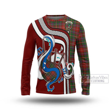 Somerville Tartan Long Sleeve T-Shirt with Epic Bagpipe Style