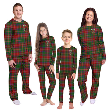 Somerville Tartan Pajamas Family Set with Family Crest