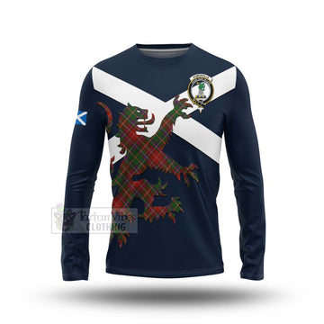 Somerville Tartan Lion Rampant Long Sleeve T-Shirt  Proudly Display Your Heritage with Alba Gu Brath and Clan Name