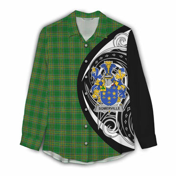 Somerville Irish Clan Women's Casual Shirt Celtic Circle Style Female - Tartan Vibes Clothing