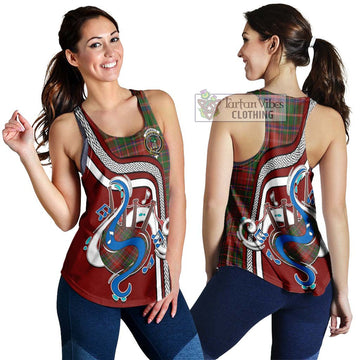 Somerville Tartan Women's Racerback Tanks with Epic Bagpipe Style