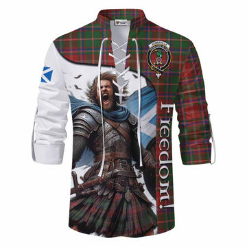 Somerville Crest Tartan Ghillie Kilt Shirt Inspired by the Freedom of Scottish Warrior