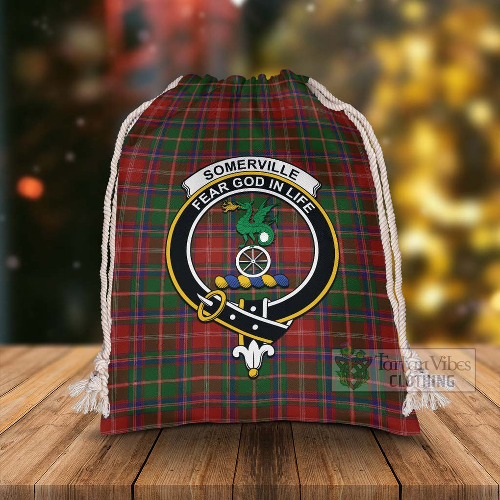 Tartan Vibes Clothing Somerville Tartan Christmas Santa's Bag with Family Crest