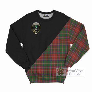 Somerville Tartan Sweatshirt with Family Crest and Military Logo Style