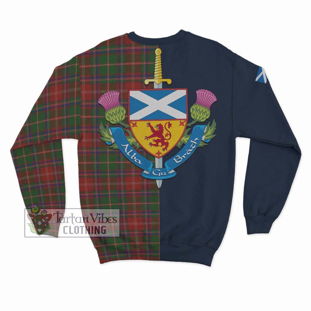 Tartan Vibes Clothing Somerville Tartan Sweatshirt with Scottish Lion Royal Arm Half Style