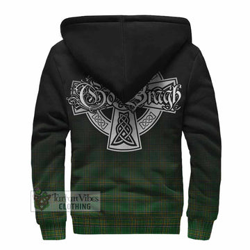 Somerville Irish Clan Sherpa Hoodie with Coat of Arms Erin Go Bragh Celtic Inspired - Tartan Vibes Clothing