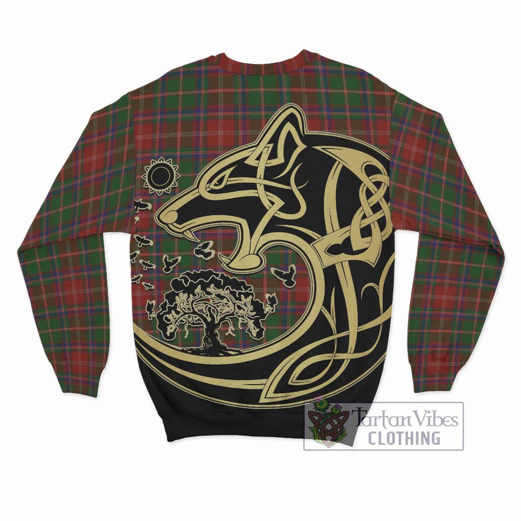 Somerville Tartan Sweatshirt with Family Crest Celtic Wolf Style - Tartan Vibes Clothing