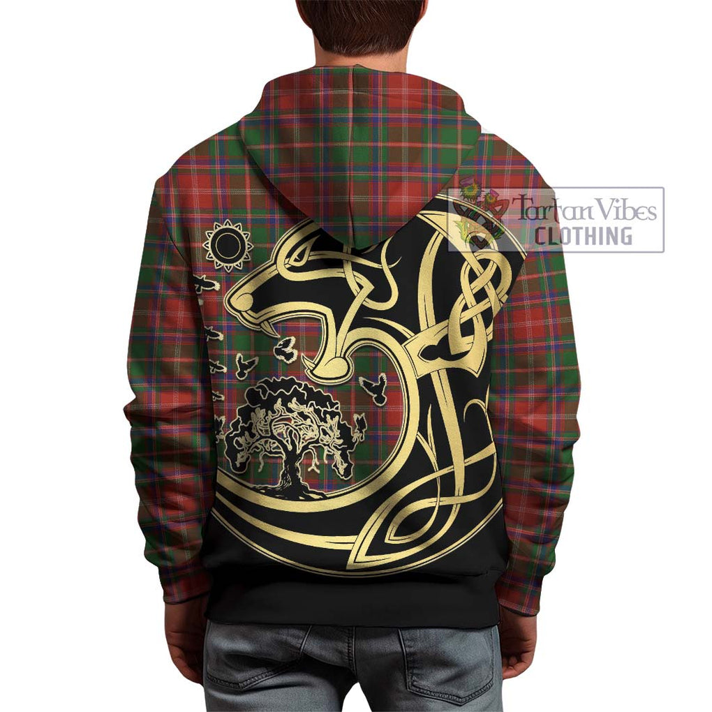 Somerville Tartan Hoodie with Family Crest Celtic Wolf Style - Tartan Vibes Clothing