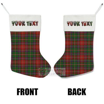 Somerville Tartan Christmas Stocking with Personalized Text