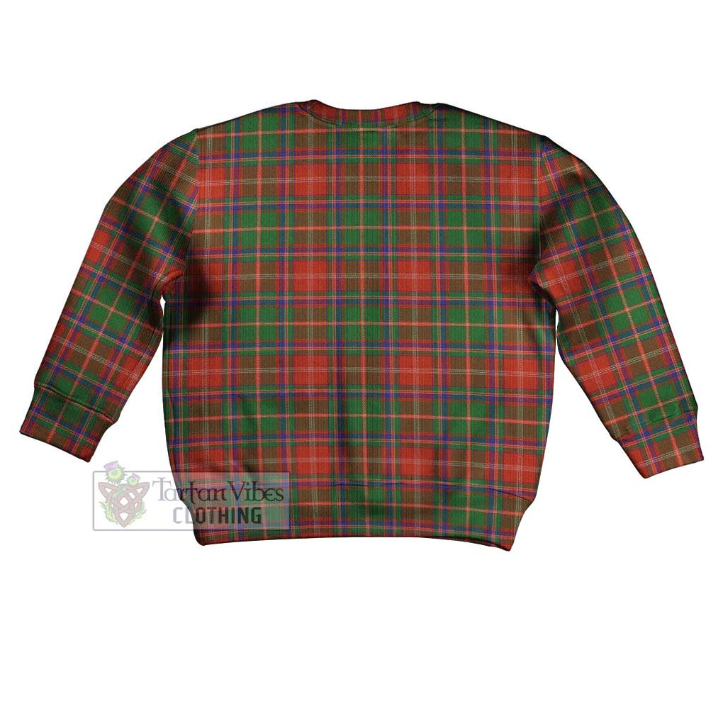 Tartan Vibes Clothing Somerville Tartan Kid Ugly Sweater with Family Crest