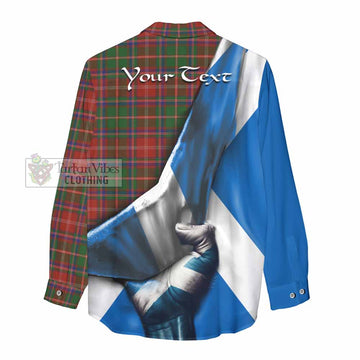 Somerville Tartan Women's Casual Shirt with Family Crest Scotland Patriotic Style