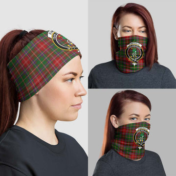 Somerville Modern Tartan Neck Gaiters, Tartan Bandanas, Tartan Head Band with Family Crest