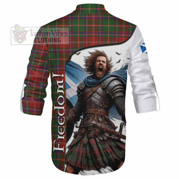 Somerville Crest Tartan Ghillie Kilt Shirt Inspired by the Freedom of Scottish Warrior