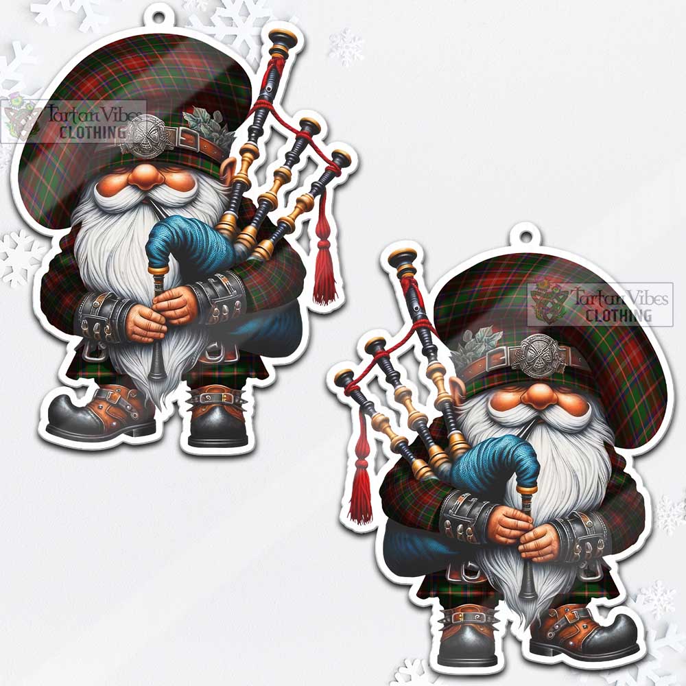 Tartan Vibes Clothing Somerville Tartan Badpiper Gnome Christmas Ornament