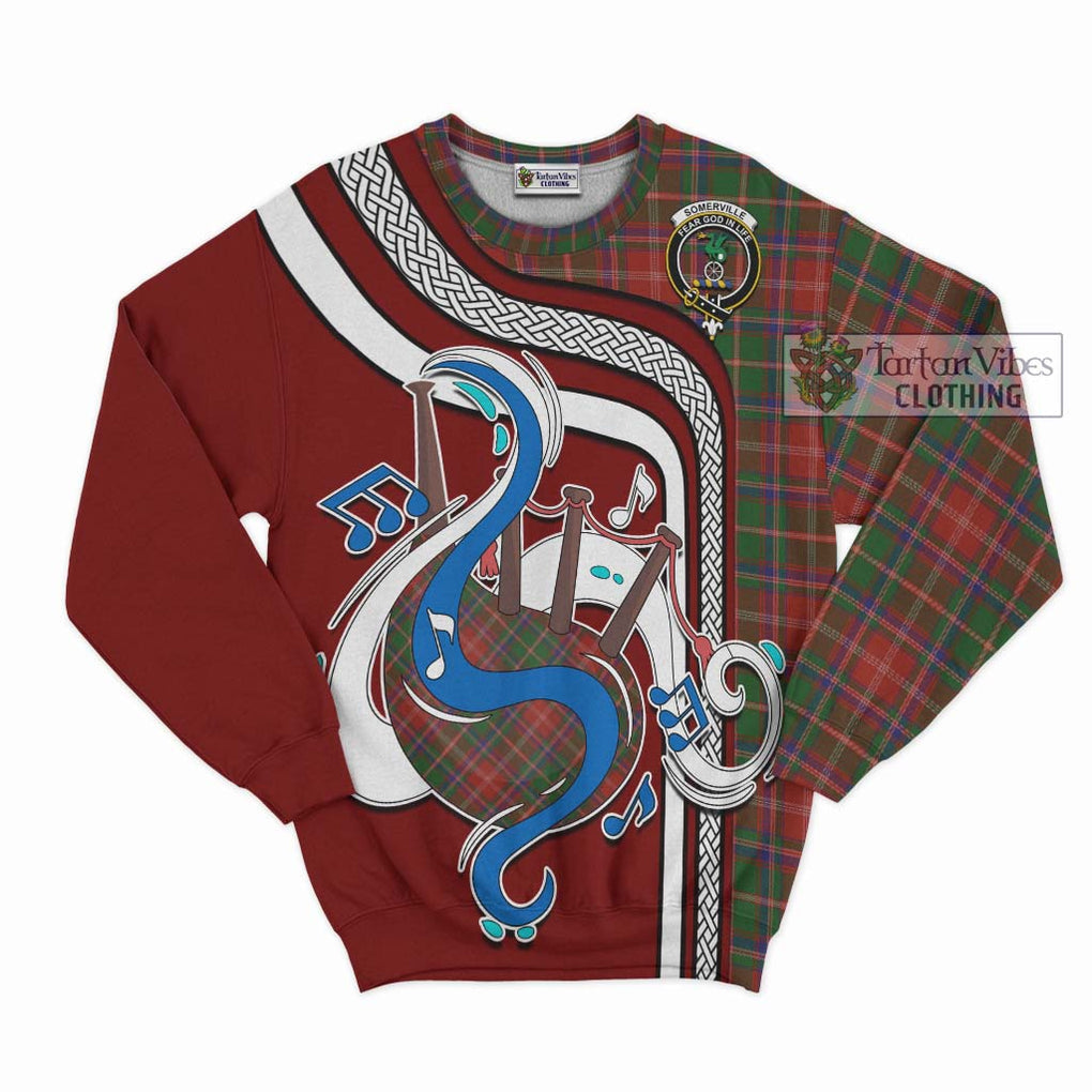 Tartan Vibes Clothing Somerville Tartan Sweatshirt with Epic Bagpipe Style