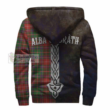 Somerville Tartan Family Crest Sherpa Hoodie Alba Gu Brath Be Brave Lion Ancient Style - Tartan Vibes Clothing